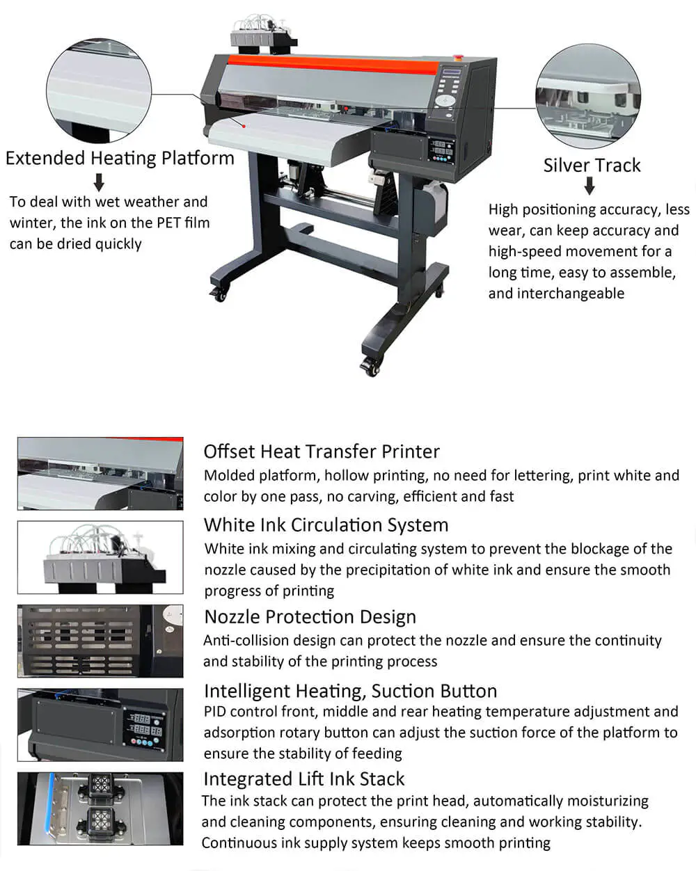 offset heat transfer dtf printer