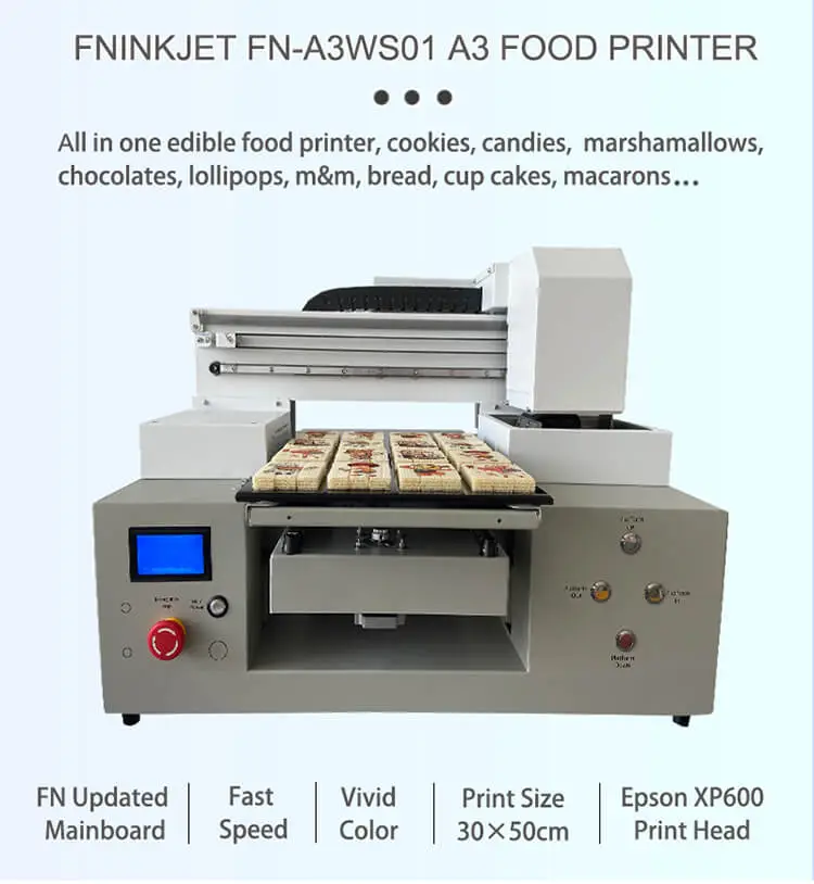 A4 Food Printer For Edible Sugar Paper Cake Pizza Bread Cookie