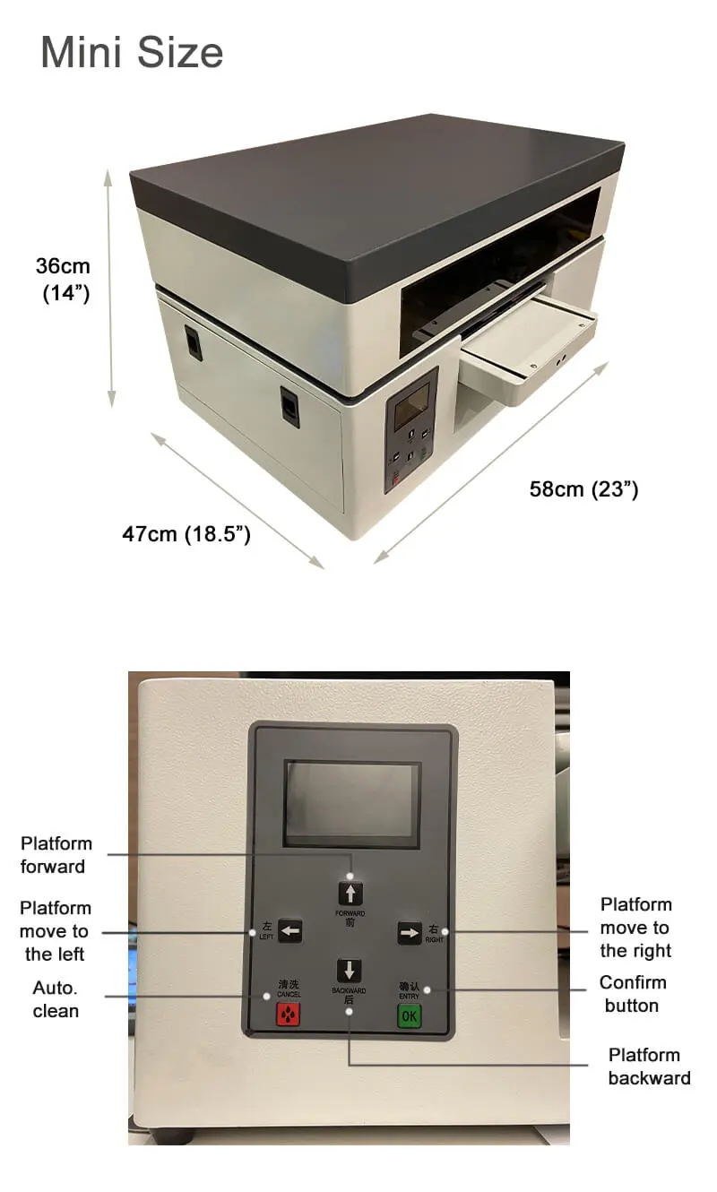 a4 uv flatbed printer