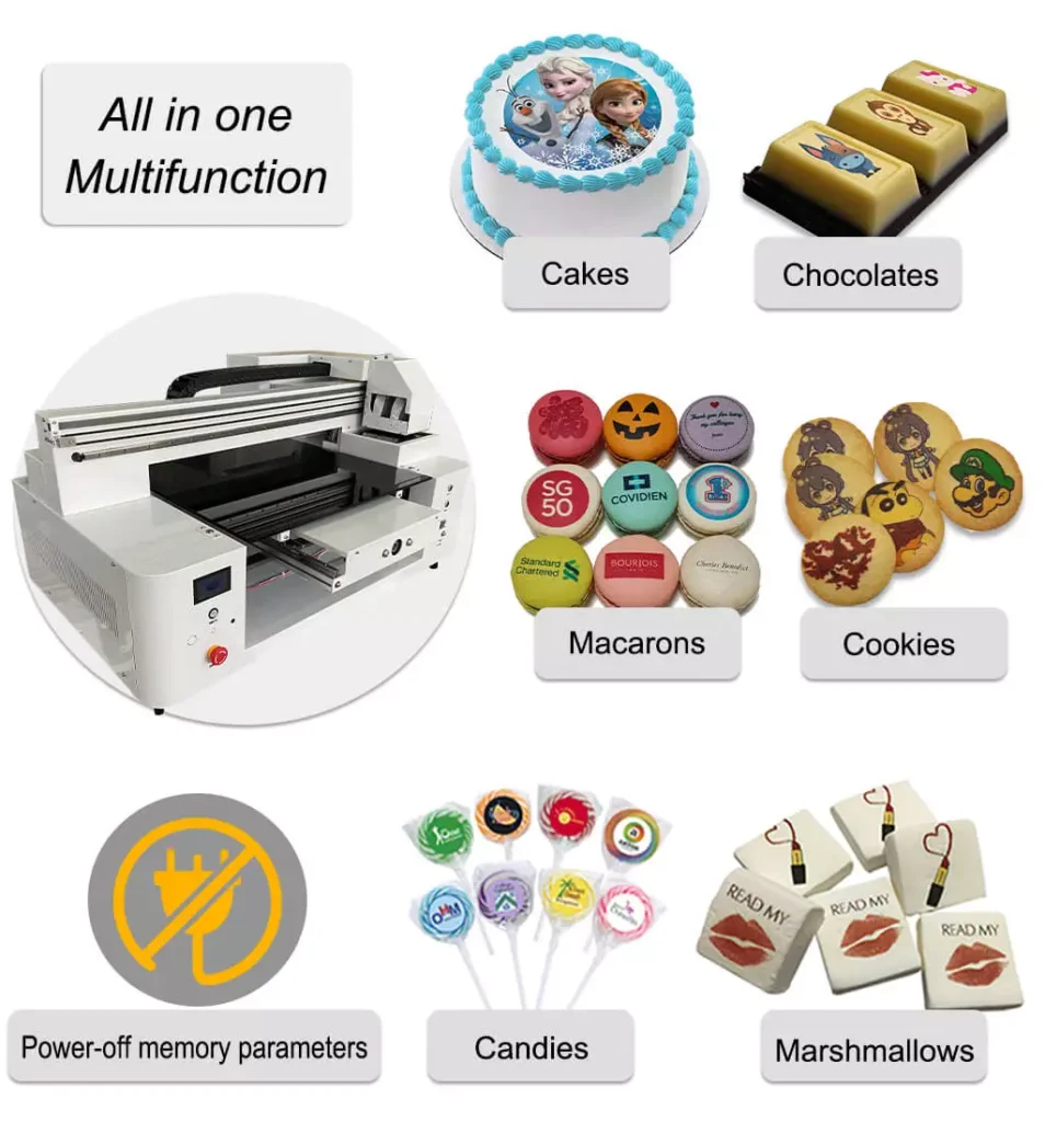 A2 direct to food printer